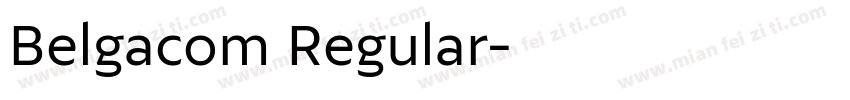 Belgacom Regular字体转换